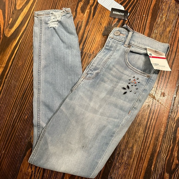 NWT Express beaded Embellished Women's Jeans - Picture 4 of 4